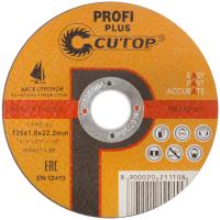 125x1.0x22.2 мм Диск отрезной по металлу и нерж. стали Cutop Profi Plus 40003т