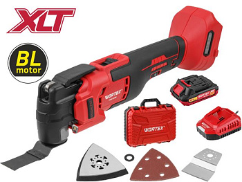 Аккумуляторный многофункциональный инструмент (реноватор) WORTEX CSM 3018 в кор. ALL1 XLT + аксесс. SET