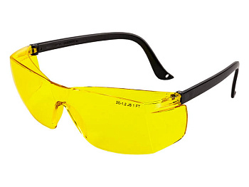 Очки открытые Jeta Safety CLEAR VISION янтарные РС (янтарные линзы из ударопрочного поликарбоната)
