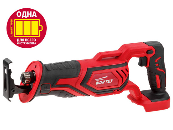 Аккум. сабельная пила WORTEX CSR 1118 E в кор. ALL1 (18.0 В, БЕЗ АККУМУЛЯТОРА И ЗУ, дерево до 115 мм, металл до 10 мм, пластик до 90 мм)