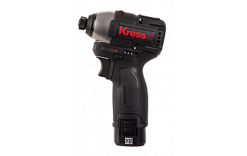Аккумуляторный винтоверт бесщеточный KRESS KU203.1, 12В, 140Нм, 2Ач х 2, ЗУ 1,5А, кейс