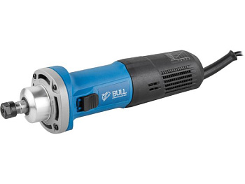 Прямая шлифмашина BULL EDG 6528 E в кор. 670 Вт, 8000-30000 об/мин, цанги 6 и 8 мм 