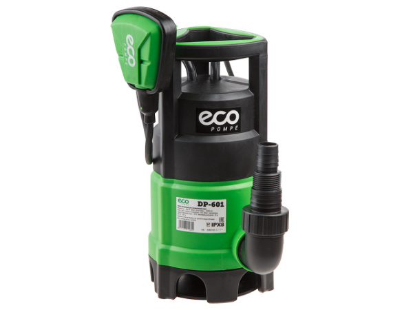 Насос погружной для загрязненной воды ECO DP-601, 600 Вт (600 Вт, 10500 л/ч, 7 м