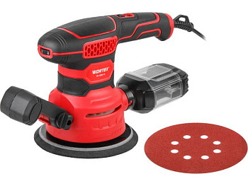 Эксцентриковая шлифмашина WORTEX RS 1250-1 E в кор. 450 Вт 150 мм 6000-12000 об/мин 