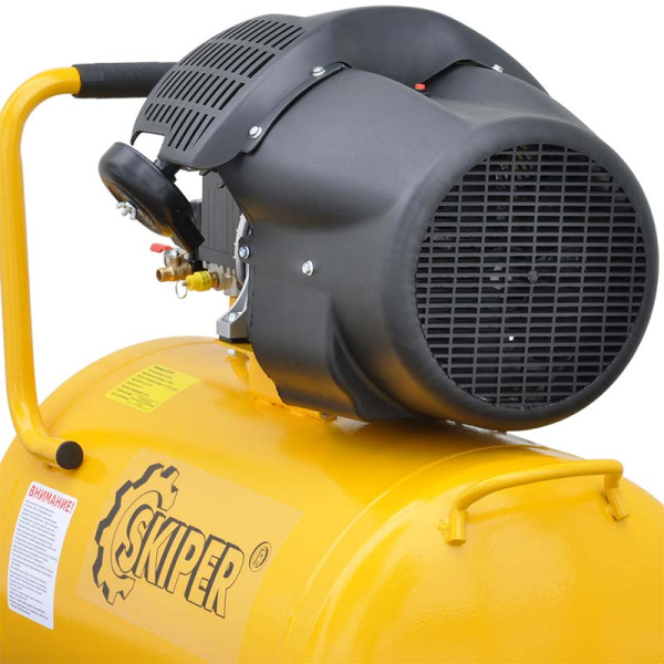 Воздушный компрессор SKIPER AR100V (до 440 л/мин, 8 атм, 100 л, 230 В, 2.2 кВт)