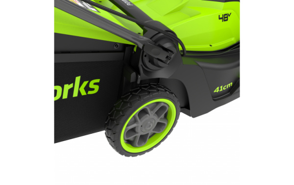 Газонокосилка аккумуляторная GD24X2LM411 41см 2x24В Greenworks