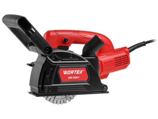 Бороздодел WORTEX WM 1230-1 в кор. 1400 Вт 125 мм глубина до 30 мм конст. эл. плав. пуск 