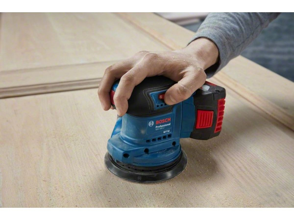Эксцентриковая шлифмашина BOSCH GEX 185-LI PROFESSIONAL в чем. 