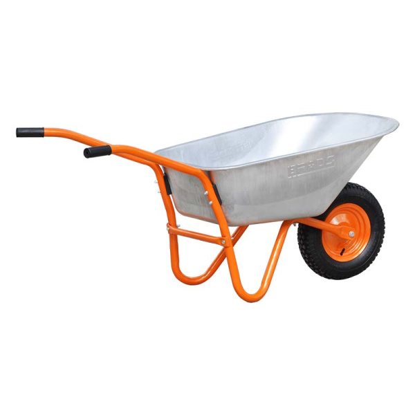 Тачка строительная BRADO 1x150 OPTIMA (до 150л, до 250 кг, 1х4.00-8, пневмо , ось  16*125)