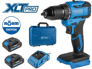 Аккумуляторный дрель-шуруповерт BULL SR 1804 R-series в чем. XLTpro БЕСЩЕТ. Импульс. 18 В 50 Н*м 2х2 А*ч 