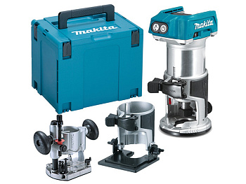 Аккумуляторный фрезер кромочный MAKITA DRT 50 ZJX2 в чем. 