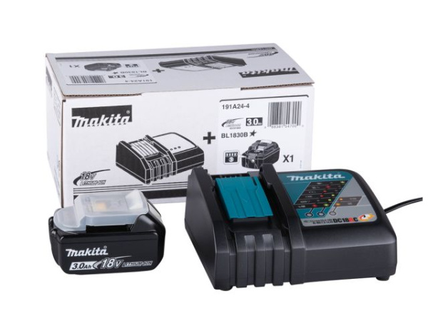 Комплект аккумулятор LXT BL1830B MAKITA + зарядное DC18RC