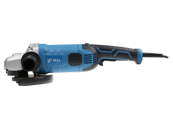 Двуручная углошлифмашина BULL WS 2301 в кор. (2400 Вт, диск 230х22 мм, вибро, плавный пуск, 4м кабель)
