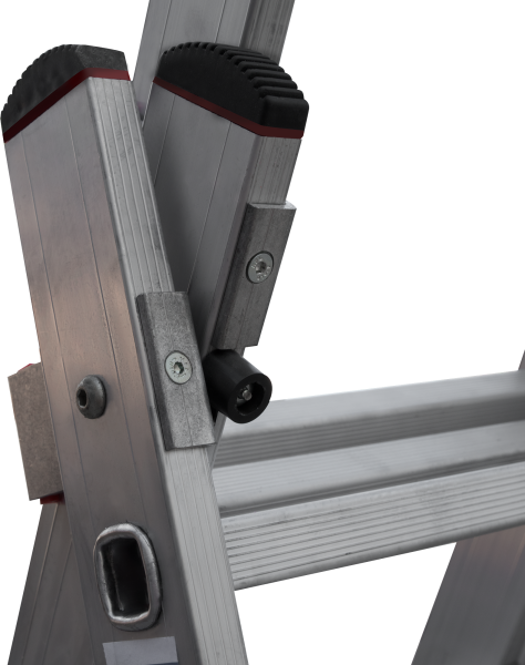 Лестница индустриальная алюминиевая трехсекционная 3x9 ступеней NV5230 Новая высота 5230309