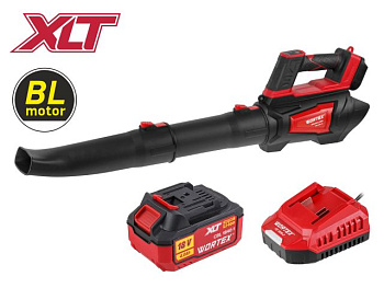 Аккумуляторная воздуходувка WORTEX BB 1218-1 D XLT SET БЕСЩЁТ. 18В 440-720 м.куб/ч 92-152 км/ч 