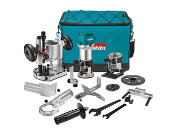 Фрезер кромочный MAKITA RT 0702 CX2 + аксессуары в сумке 