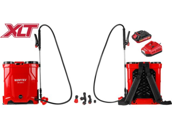 Аккумуляторный опрыскиватель WORTEX KS 1220 Li в кор. ALL1 XLT SET 18В 12 л 2 Ач акб 