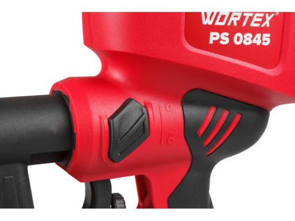 Краскораспылитель электрический WORTEX PS 0845 в кор. (450 Вт, 800 мл/мин, бак 0.9 л)