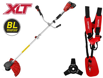 Триммер аккум. WORTEX TB 3036 AT XLT SOLO БЕСЩЁТ.ДВИГ. 18В+18В шир.скаш.380/255 мм леска/нож 