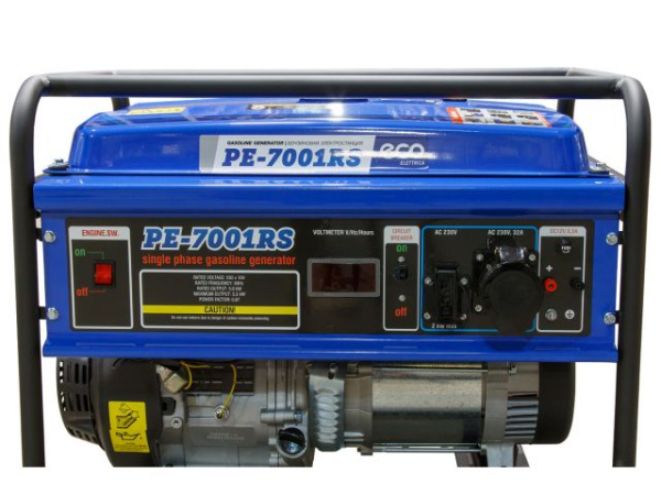 Электростанция (генератор бензиновый) ECO PE-7001RS (5.5 кВт, 230 В, бак 25.0 л,