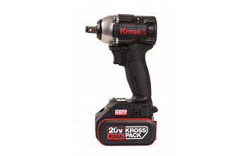 Гайковерт аккумуляторный бесщеточный Kress KU272.2 20В 400Нм 4Ач х 2 ЗУ 2А кейс